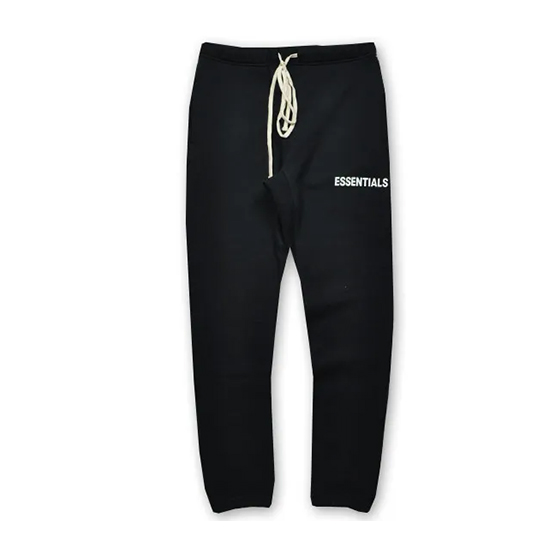 Fear of God Essentials Graphic Black Sweatpants Fear of God Essentials Graphic Black Sweatpants