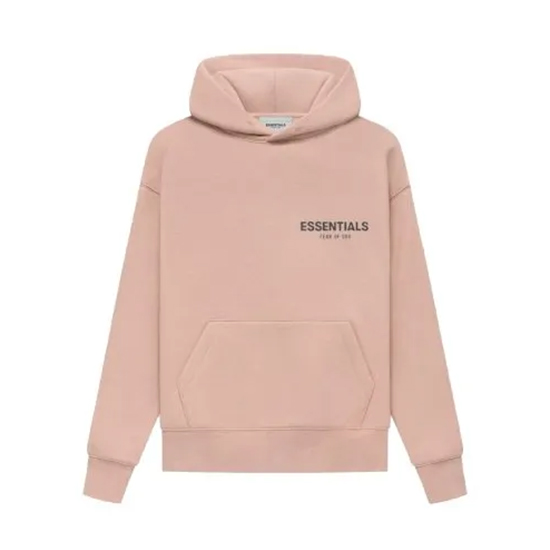 Fear of God Essentials Pullover Pink Hoodie Fear of God Essentials Pullover Pink Hoodie